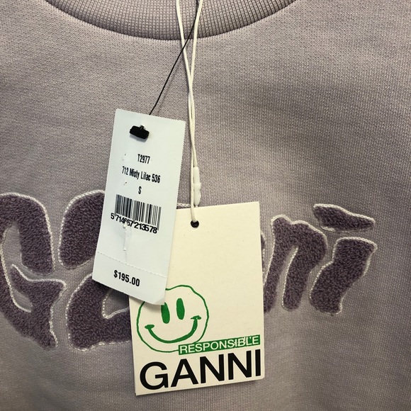 Ganni textured logo sweatshirt - Picture 5 of 8